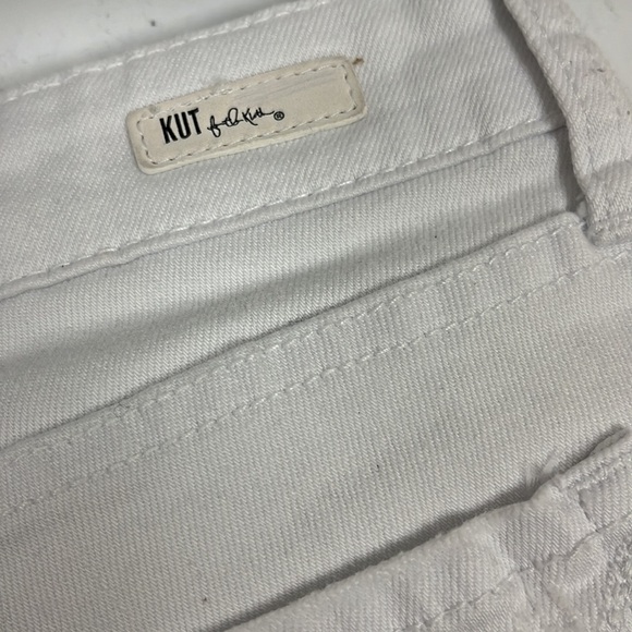 KUT from The Kloth Catherine Boyfriend White Summer Relaxed Fit Shorts Size 4 - Picture 9 of 11